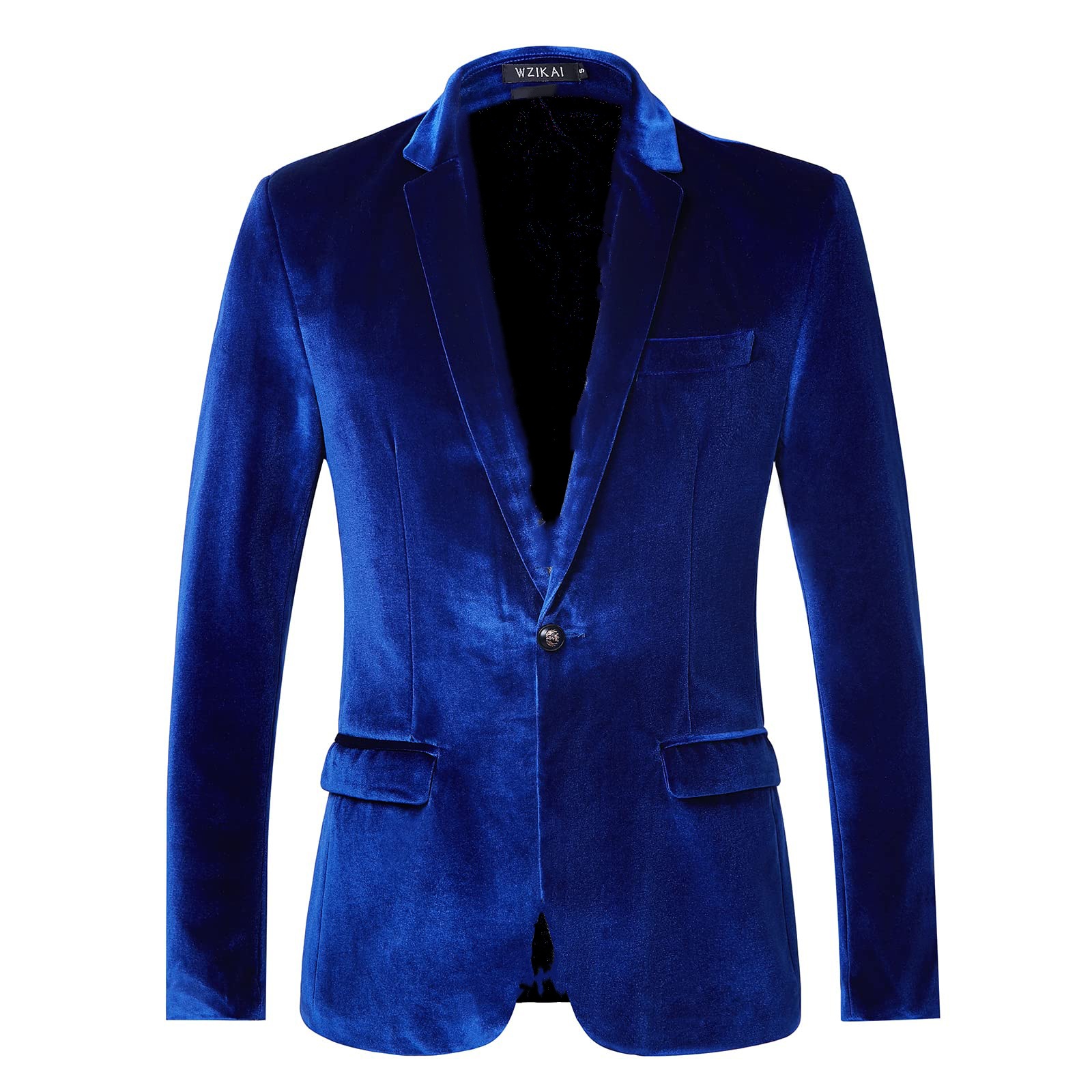 Men'S Style Formal Wear - Men's Slim Fit Velvet Blazer Jacket