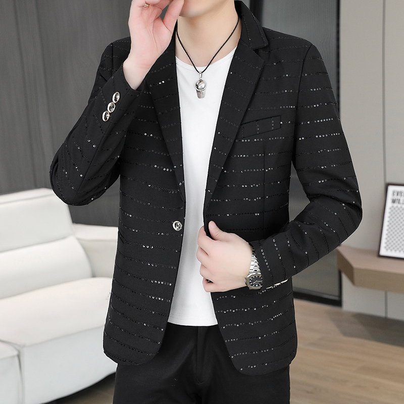 Men'S Style Formal Wear - Blazer Men's Sequined High-end Hot Diamond
