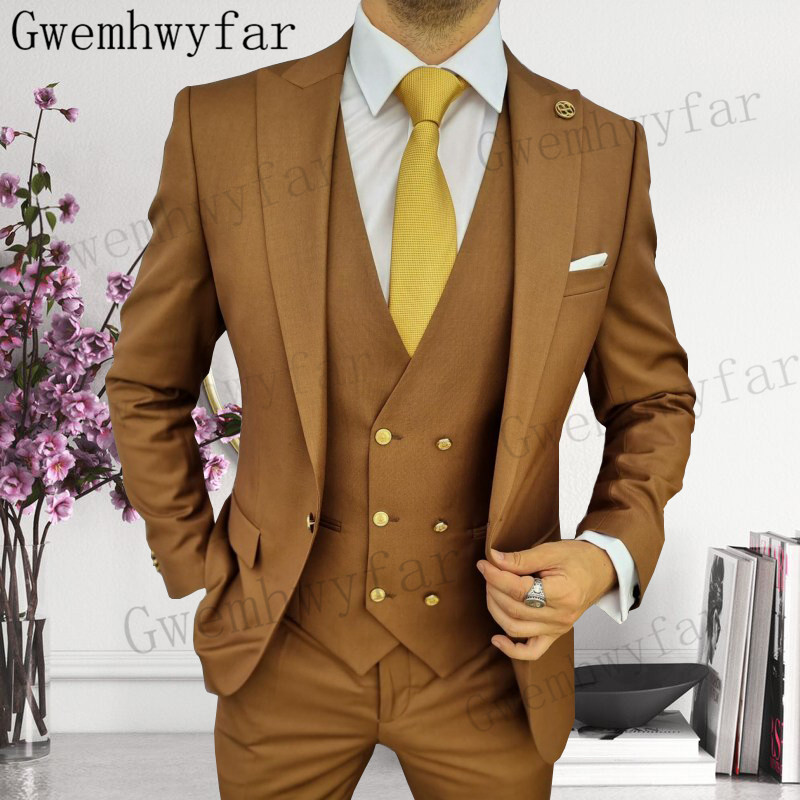 Gwenhwyfar Groomsmen Peaked La - Men Formal Wear With Blazer 评论和价格