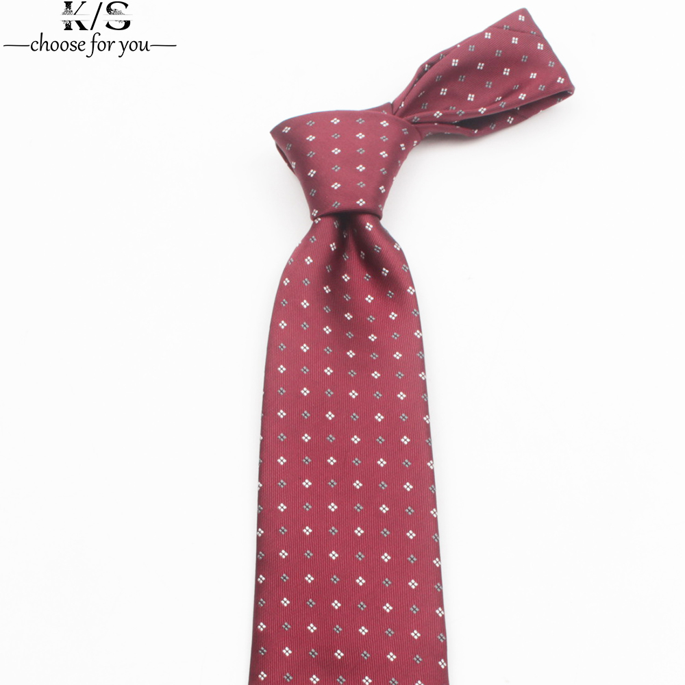 Men's Tie 8cm Stripe Dot Neckt - Men Formal Wear Shirts 评论和价格