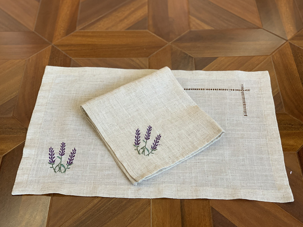 Hemstitch Napkin/Placemat Prov - Monogrammed Handkerchief 评论和价格