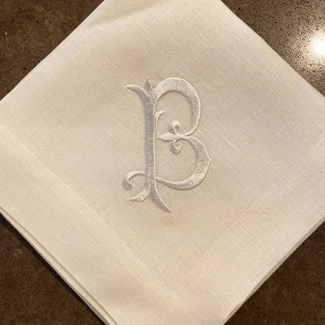 Luxury Square Napkin For Dinin - Monogrammed Handkerchief 评论和价格
