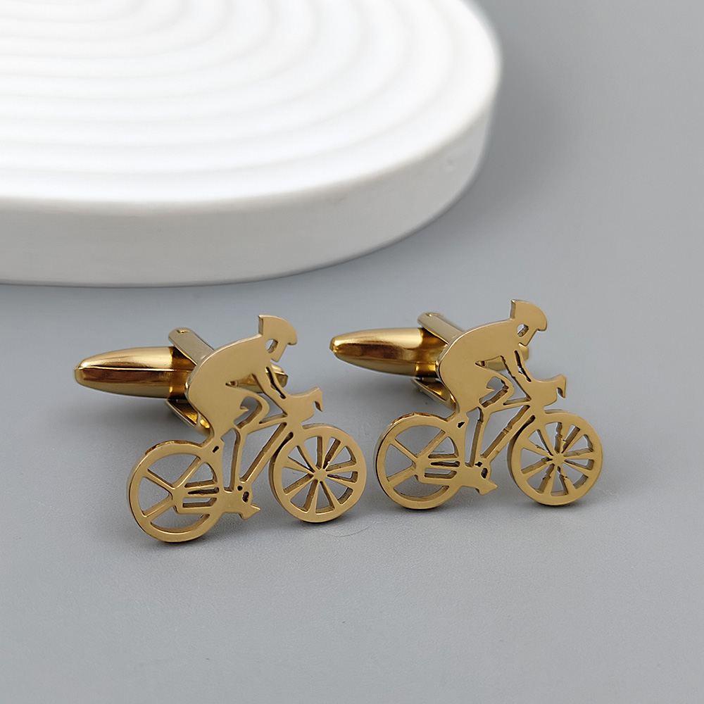 Bicycle racer gold-plated cuff - Men Formal Wear Shirts 评论和价格