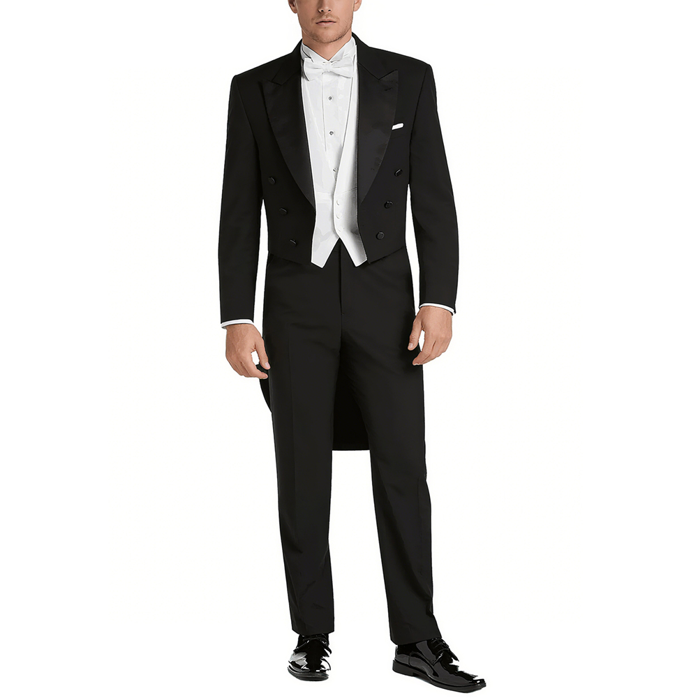 Men's Satin Peak Lapel Suit Se - Men Formal Wear With Blazer 评论和价格