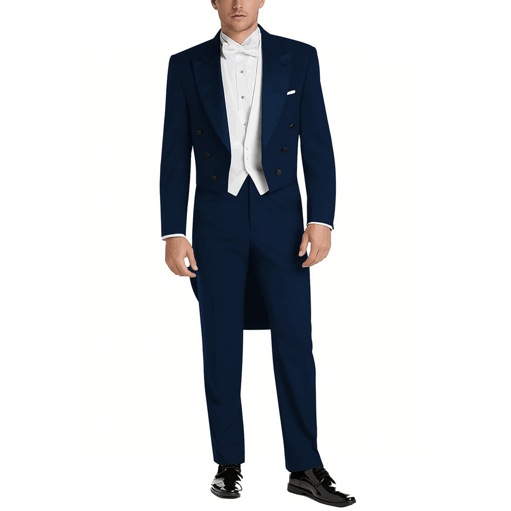 Men's Satin Peak Lapel Suit Se - Men Formal Wear With Blazer 评论和价格