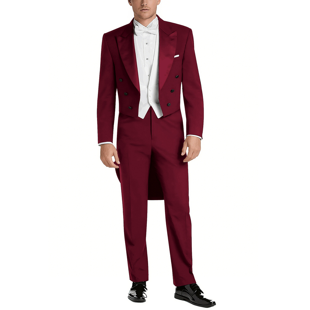 Men's Satin Peak Lapel Suit Se - Men Formal Wear With Blazer 评论和价格