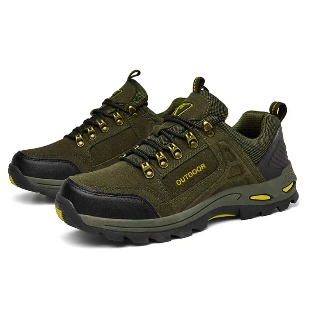 Non-slip Lace Up Hiking Tennis - Formal Wear For Men Yellow 评论和价格