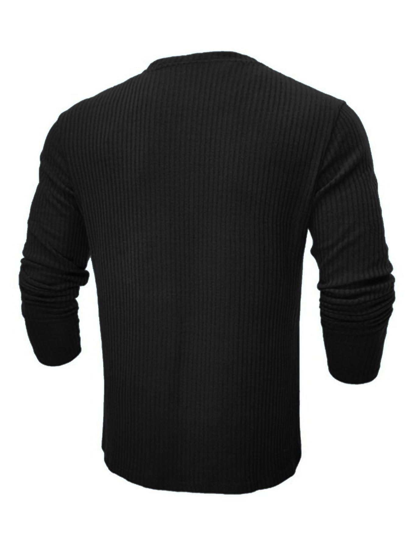 Men's Round Neck Long Sleeve K - Men Formal Wear Shirts 评论和价格