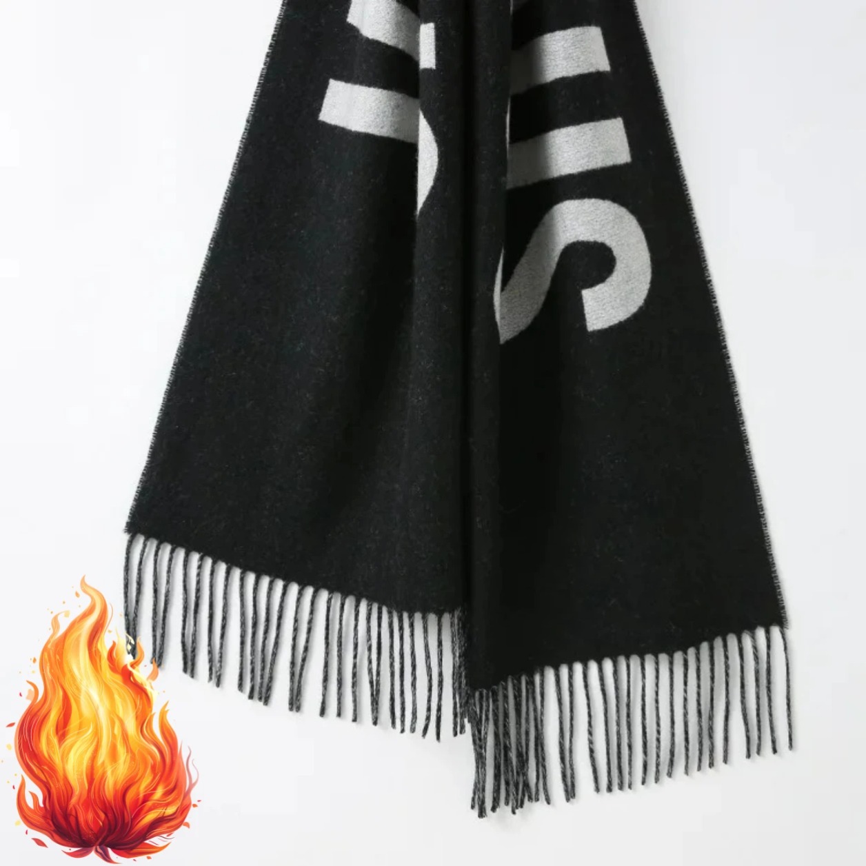 100% Wool Scarf for Women Luxu - Monogrammed Handkerchief 评论和价格