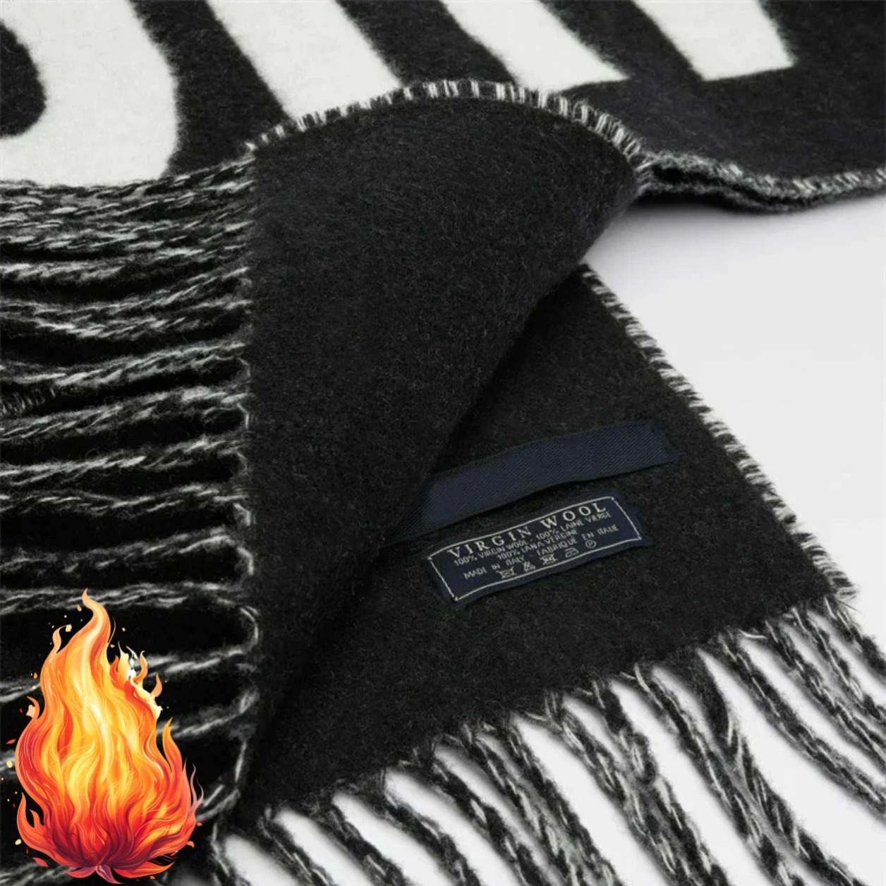 100% Wool Scarf for Women Luxu - Monogrammed Handkerchief 评论和价格