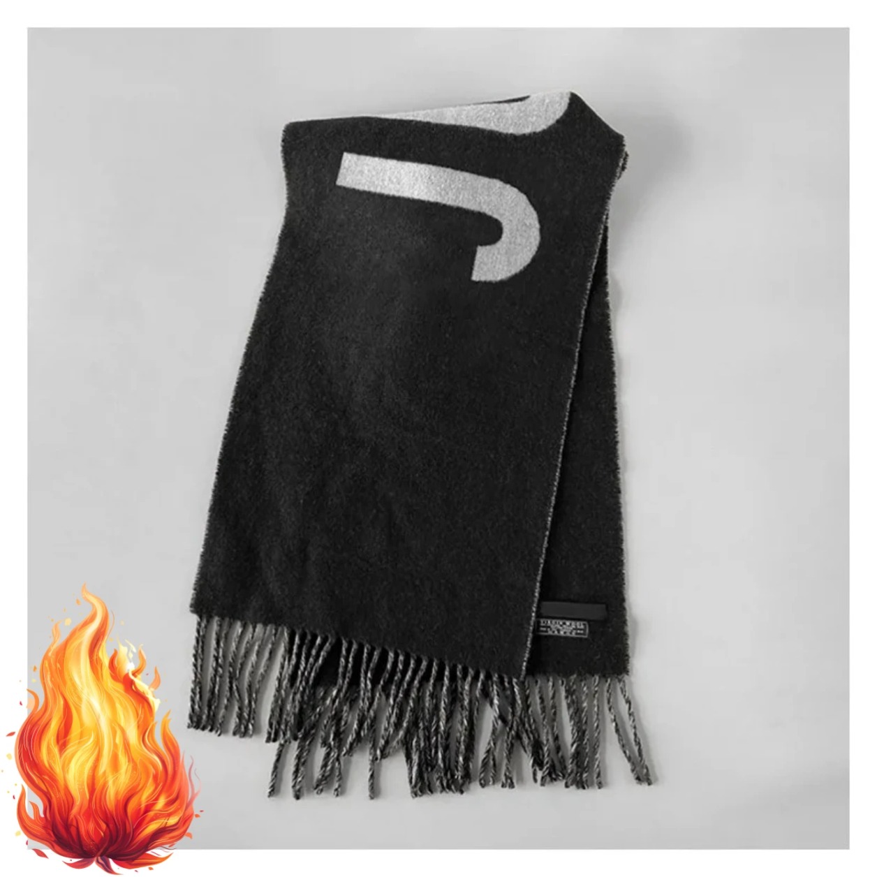 100% Wool Scarf for Women Luxu - Monogrammed Handkerchief 评论和价格