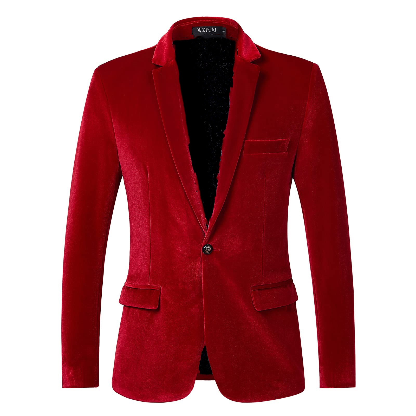 Men's Slim Fit Velvet Blazer J - Men'S Style Formal Wear 评论和价格