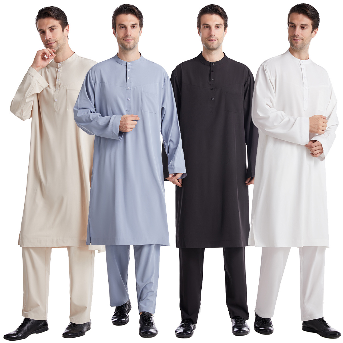 Muslim Men Jubba Thobe 2 Pice  - Men Formal Wear Dubai 评论和价格