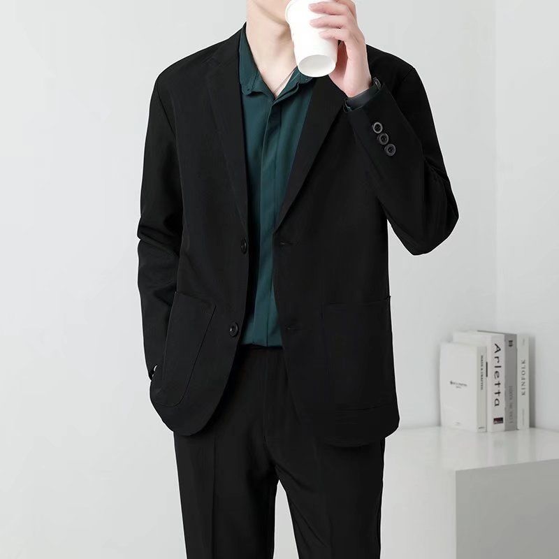 Spring Brown Black Blazer Men  - Men Formal Wear Brown 评论和价格