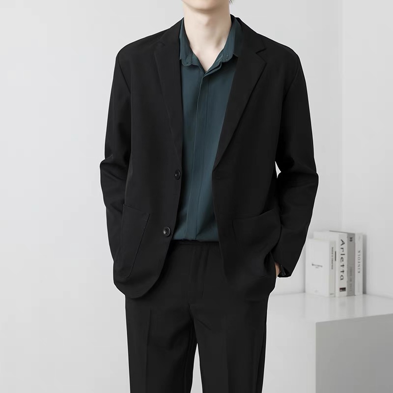 Spring Brown Black Blazer Men  - Men Formal Wear Brown 评论和价格