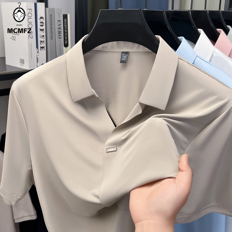 Simple Hidden Bar Fastener Men - Men Formal Wear Shirts 评论和价格