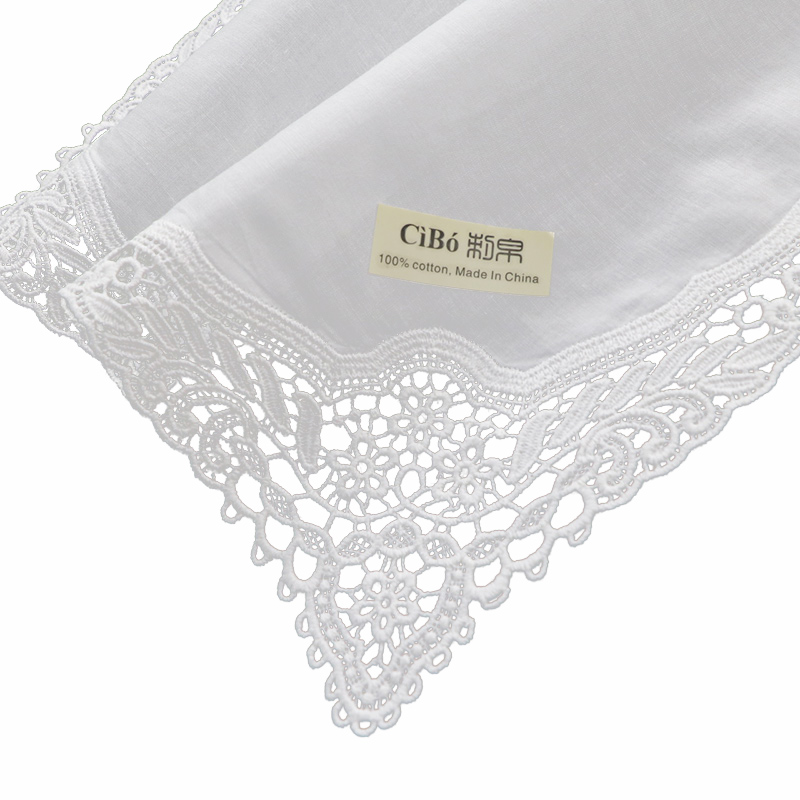A009 White Cotton 100 Piece La - Monogrammed Handkerchief 评论和价格