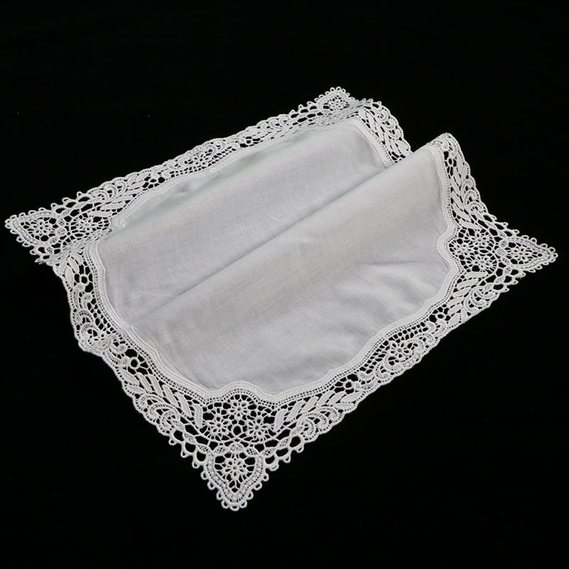 A009 White Cotton 100 Piece La - Monogrammed Handkerchief 评论和价格