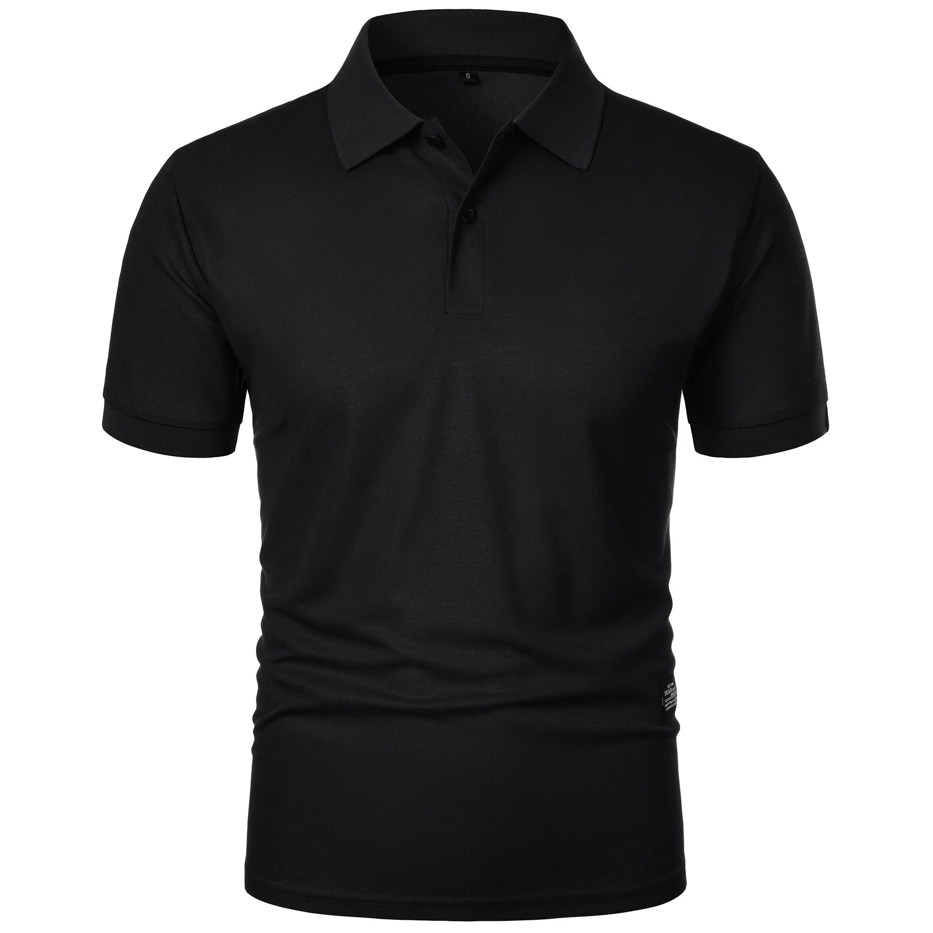 Men's Casual Polo Shirt Black  - Men Formal Wear Shirts 评论和价格