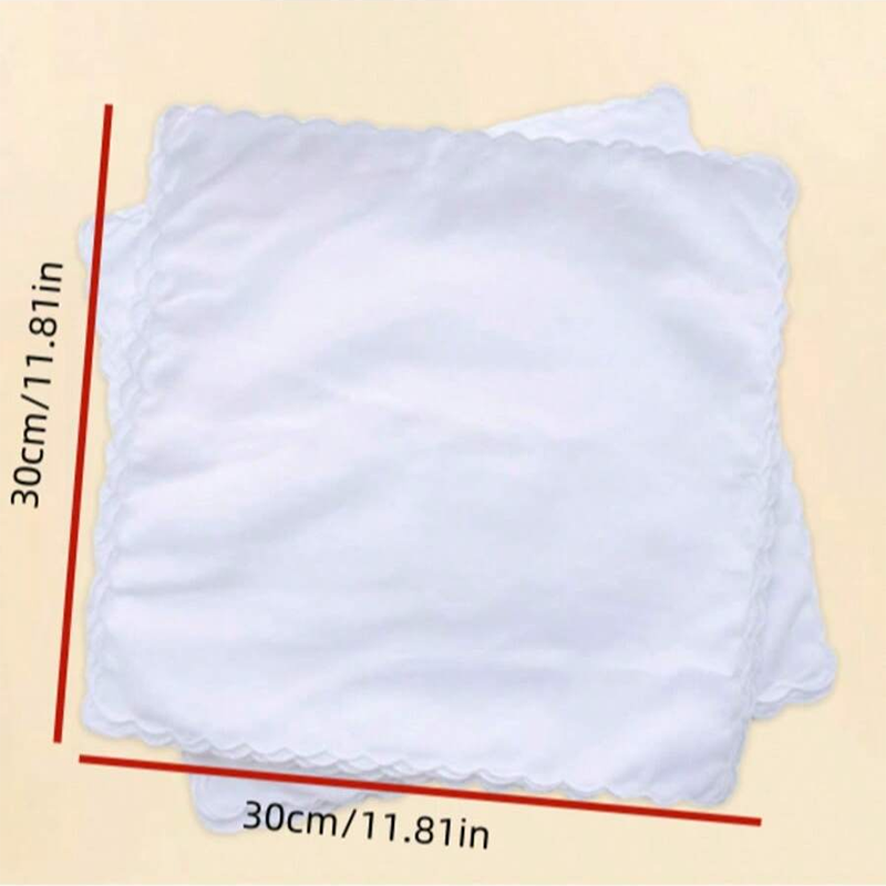 6pcs/Cotton handkerchief fan-s - Monogrammed Handkerchief 评论和价格