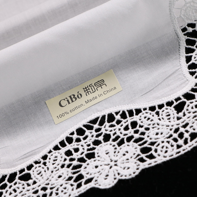 D608 White Cotton 10 Pieces La - Monogrammed Handkerchief 评论和价格