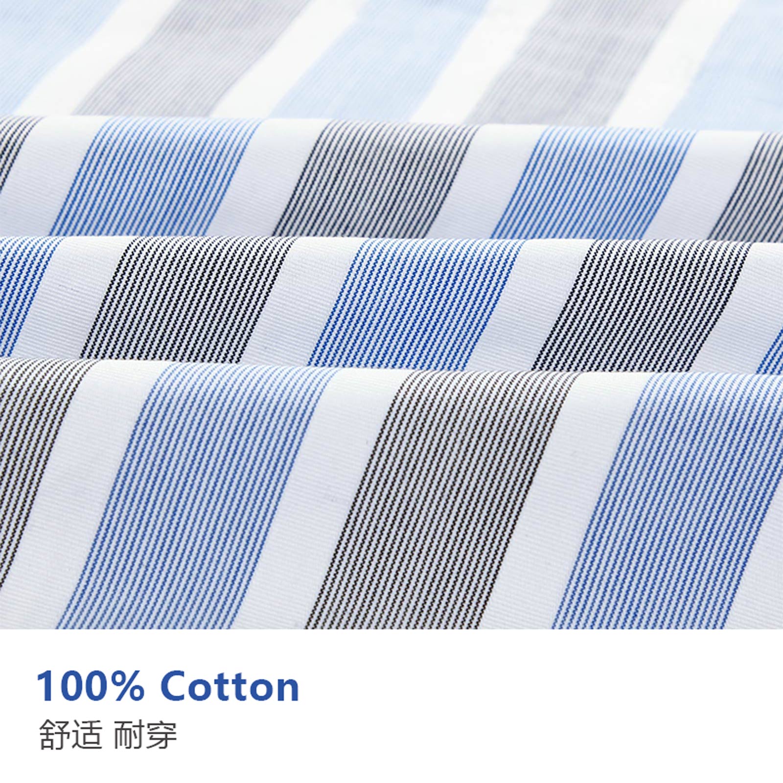 Men's 100% Cotton Striped Shir - Men Formal Wear Brands 评论和价格
