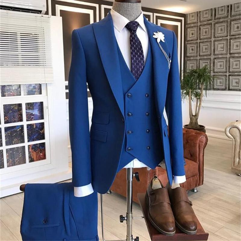 2021 Burgundy Double Breasted  - Men Formal Wear With Blazer 评论和价格