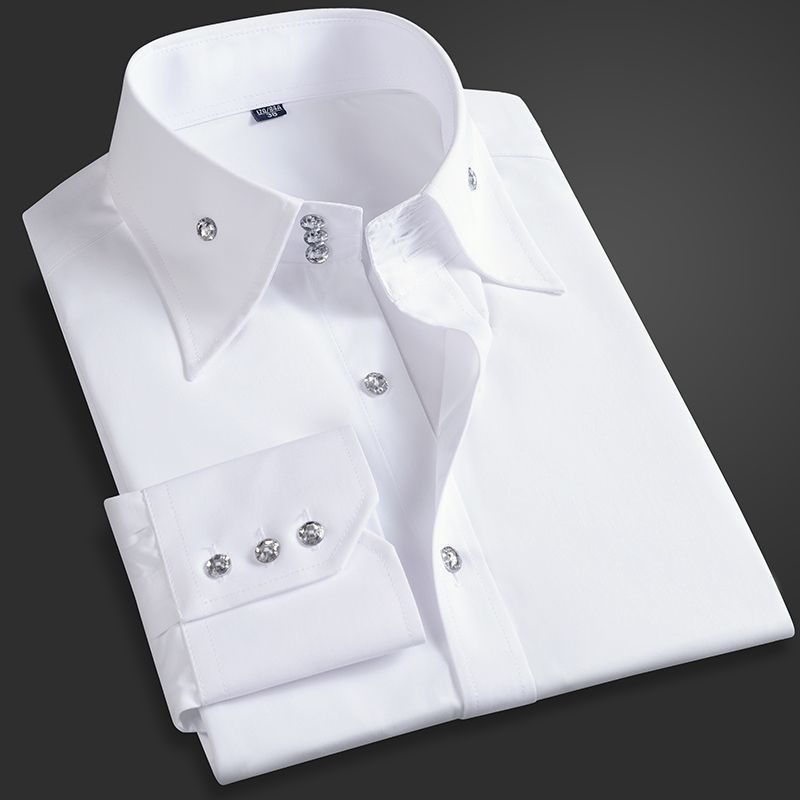 Spring Autumn Men's Executive  - Men Formal Wear Shirts 评论和价格