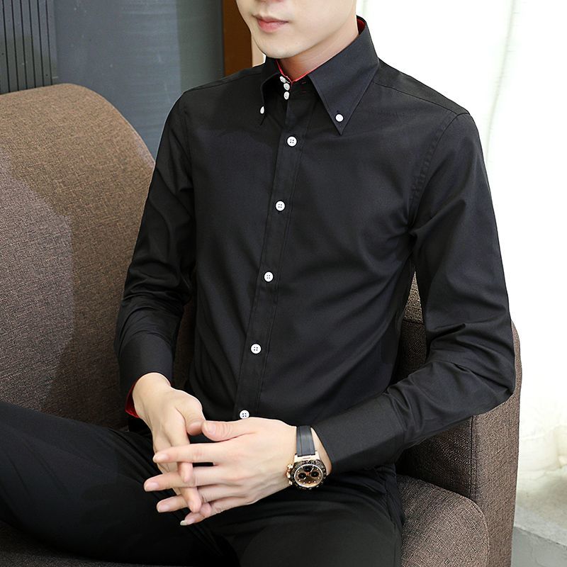 Spring Autumn Men's Executive  - Men Formal Wear Shirts 评论和价格