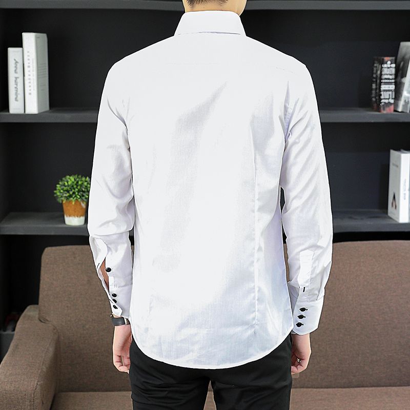 Spring Autumn Men's Executive  - Men Formal Wear Shirts 评论和价格