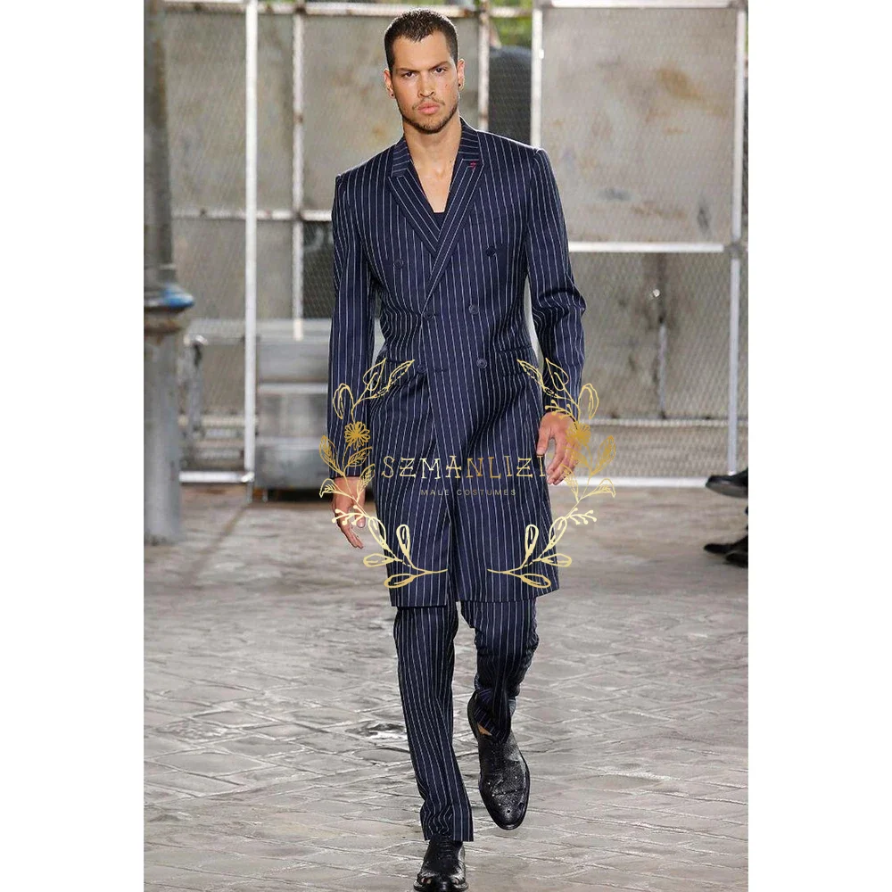 Formal Men's Suit 2 Pieces Nav - Men Formal Wear With Blazer 评论和价格