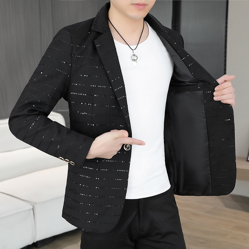 Blazer Men's Sequined High-end - Men'S Style Formal Wear 评论和价格