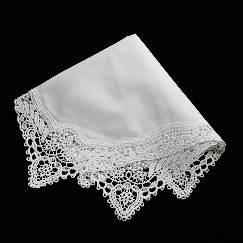 A009 White 100% cotton 10 Piec - Monogrammed Handkerchief 评论和价格